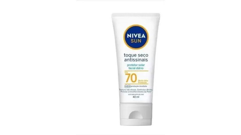 Protetor-solar-facial-Nivea-Sun-Toque-Seco-Antissinais-FPS-70-40ml
