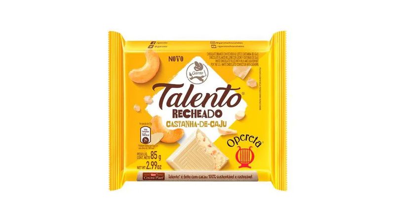 Chocolate-Talento-recheado-castanha-de-caju-85g
