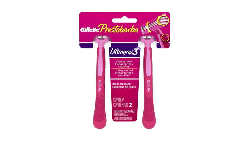 Prestobarba-feminino-Gillette-Ultragrip-3-com-2-unidade