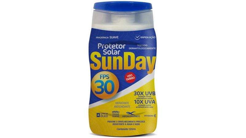 Protetor-solar-Sunday-FPS-30-120ml