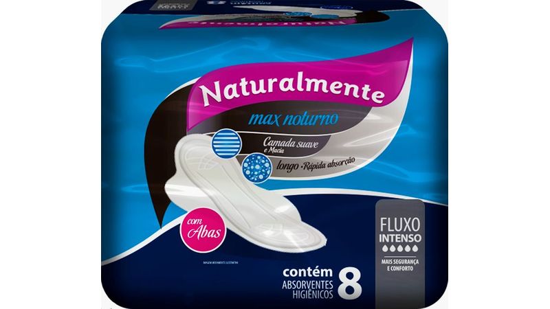 Absorvente-Naturalmente-Max-noturno-com-abas-8-unidades