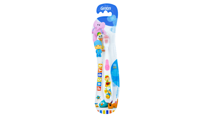 Escova-de-Dente-Infantil-Green-Pocoyo-Super-Macia-1-Unidade