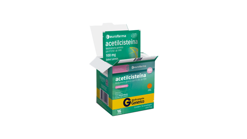 Acetilcisteina-100mg-16-envelopes-de-5g-Generico-Eurofarma