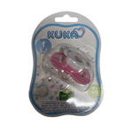 Chupeta-Kuka-Plus-recem-nascido-silicone-rosa-decorada