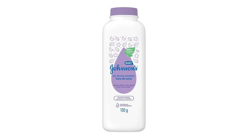 Talco-po-dermo-protetor-Johnson-s-Baby-hora-do-sono-100g