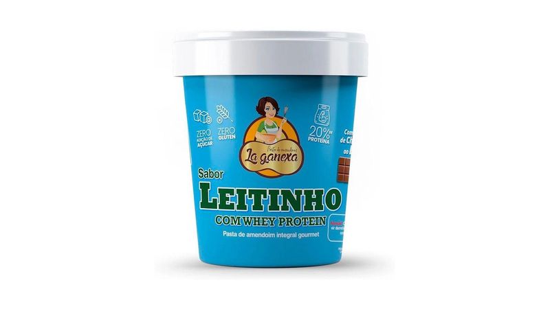 Pasta-de-amendoim-La-Ganexa-sabor-leitinho-com-Whey-Protein-450g