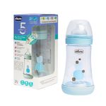 Mamadeira-Chicco-Perfect-5-Fluxo-Medio-2m--Azul-240ml