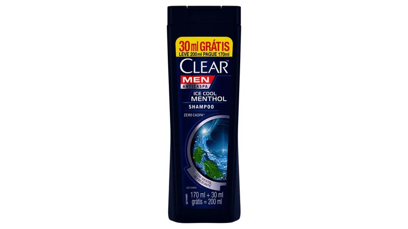 Shampoo-Anticaspa-Claer-Men-Ice-Cool-Menthol-200ml
