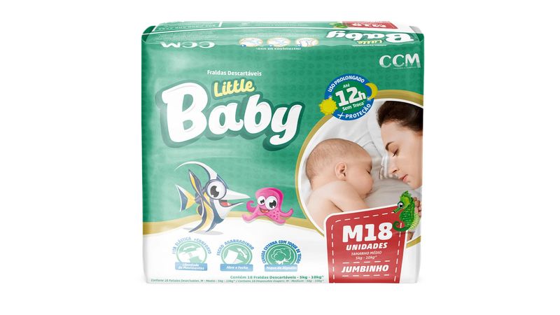 Fralda-descartavel-Little-baby-jumbinho-tamanho-M-18-unidades