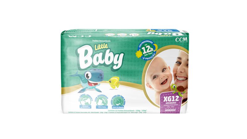 Fralda-descartavel-Little-baby-jumbinho-tamanho-XG-12-unidades