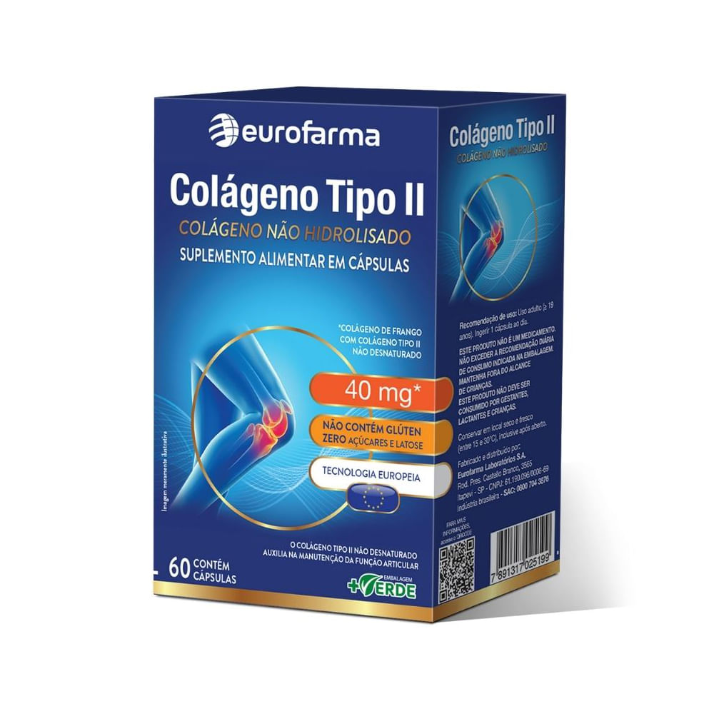 Colageno Tipo 2 com 60 capsulas