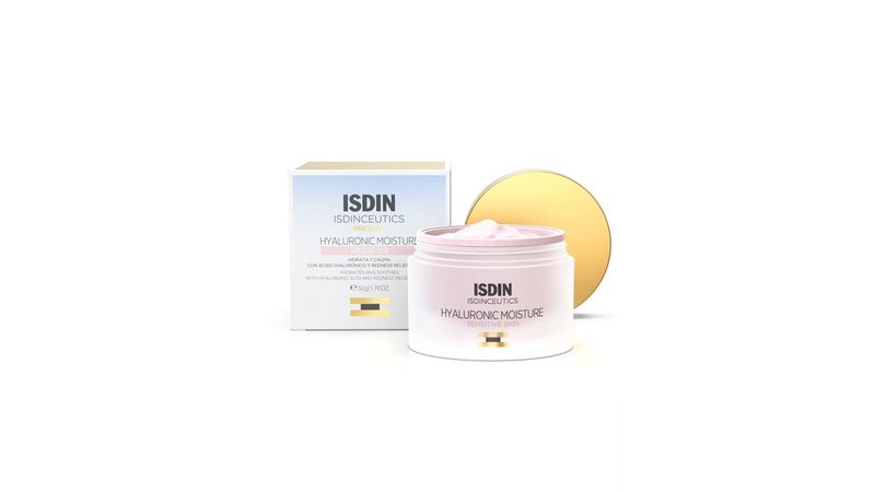 Creme-facial-anti-idade-Isdin-Hyaluronic-Moisture-pele-sensivel-50g
