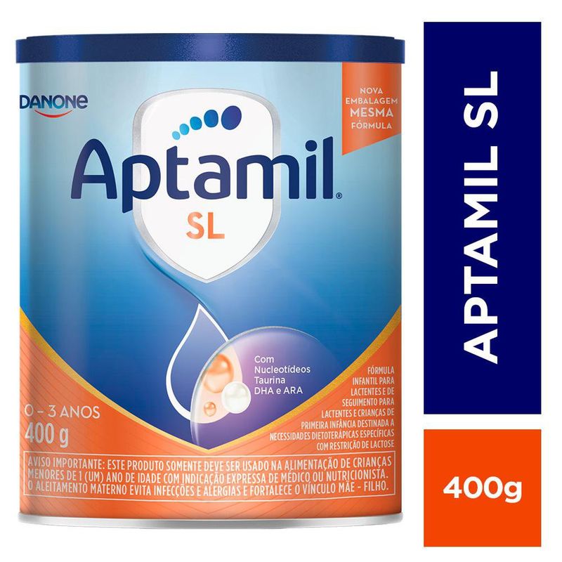 Aptamil Sem Lactose 400g - Fórmula Infantil Nutritiva
