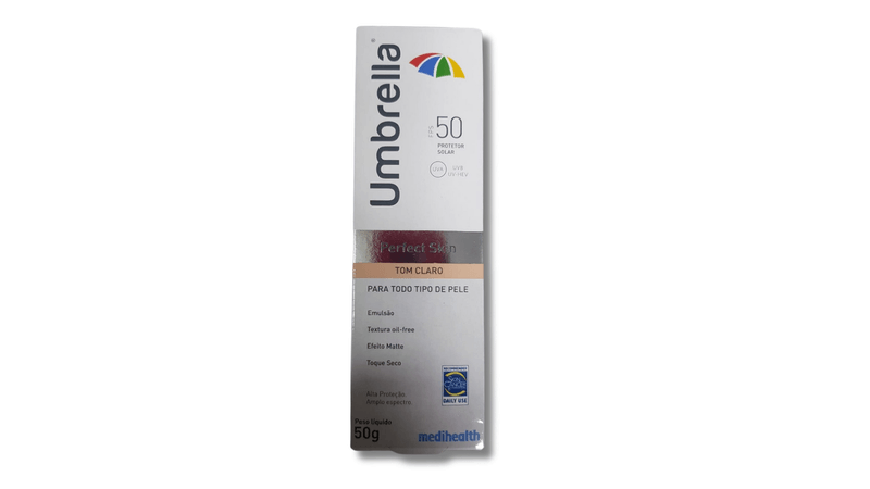 Protetor-solar-facial-Perfect-Skin-FPS-50-Umbrella-claro-50g