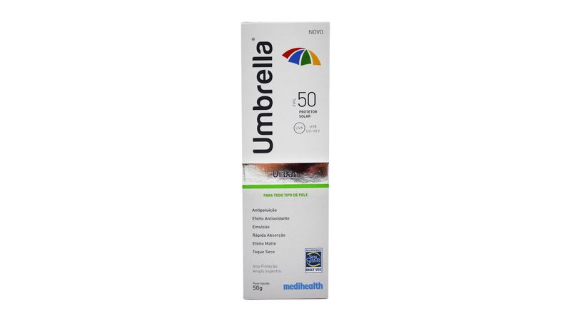 Protetor-solar-facial-Urban-FPS-50-Umbrella-50g
