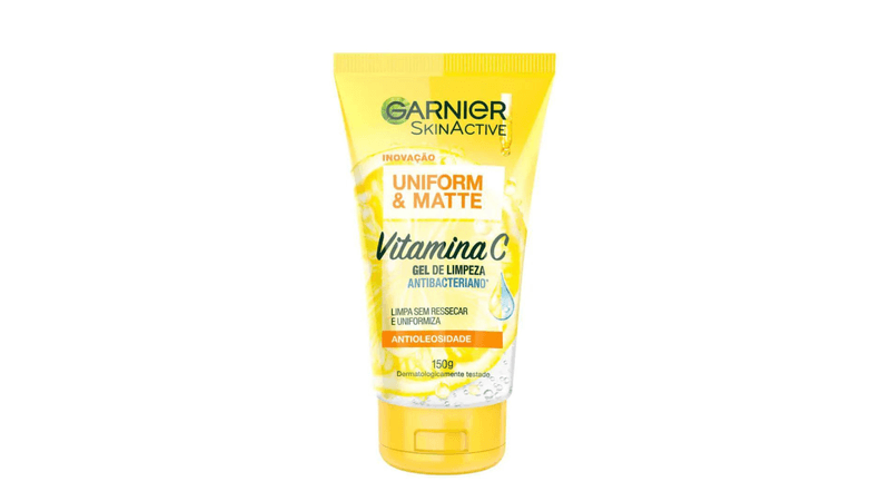 Gel-de-limpeza-facial-antibacteriano-Garnier-Uniform-Matte-vitamina-C-150g