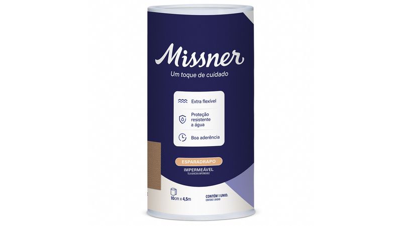 Esparadrapo-impermeavel-Missner-bege-10cm-x-45m