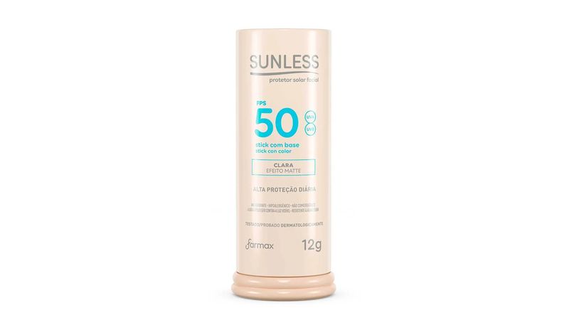 Protetor-solar-facial-Stick-FPS50-Sunless-media-12g