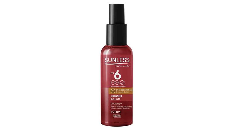 Oleo-bronzeador-Urucum-Sunless-FPS6-120ml