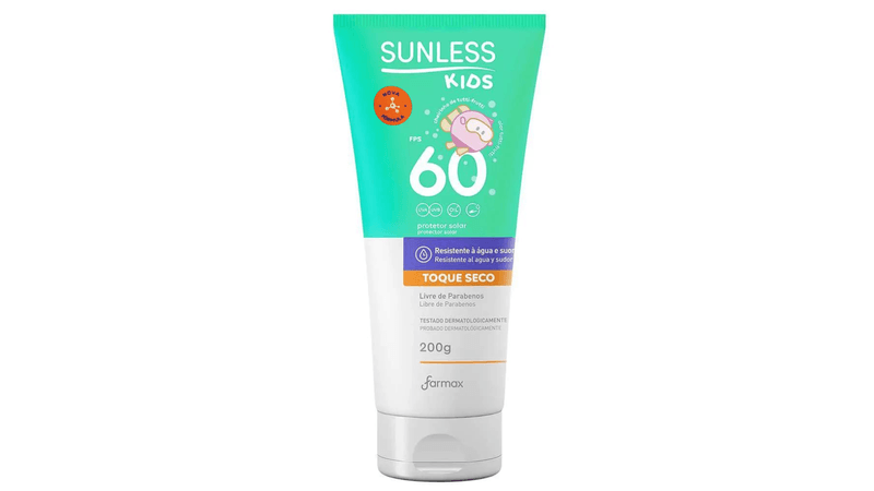 Protetor-solar-Sunless-kids-FPS60-toque-seco-200g