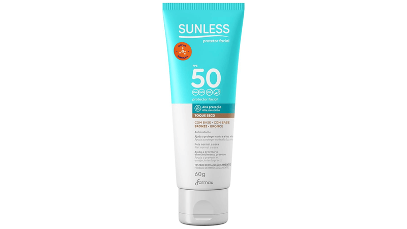 Protetor-solar-facial-Sunless-Bronze-FPS50-60g