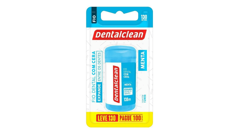 Fio-dental-com-cera-DentalClean-menta-leve-130m-pague-100m