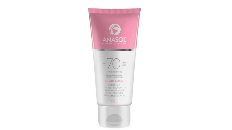 Protetor-solar-facial-clareador-Anasol-FPS70-60g