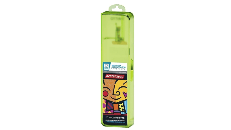 Kit-Romero-Britto-Dentalclean-escova-de-dente---fio-dental-25m---gel-dental-50g