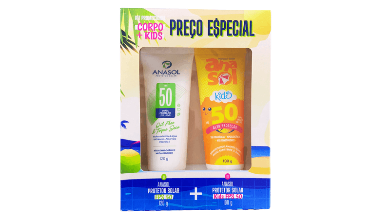 Kit-protetor-solar-Anasol-corporal-FPS50-120g---kids-100g