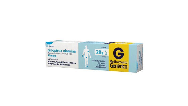 Ciclopirox-Olamina-10mg-g-creme-Dermatologico-20g-generico-Pharlab