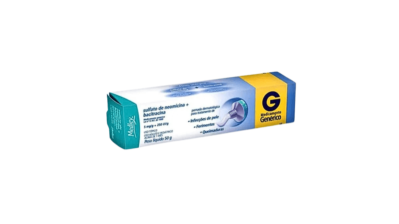 Sulfato-de-Neomicina---Bacitracina-5mg-250ui-Pomada-Dermatologica-50g-Generico-Medley