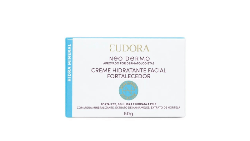 Creme-facial-Eudora-Neo-Dermo-Hidra-Mineral-Collection-50g