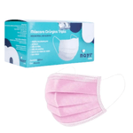 Mascara-cirurgica-tripla-descartavel-Nayr-rosa-50-unidades