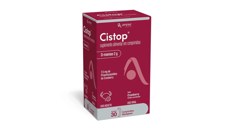 Suplemento-alimentar-Cistop-D-Manose-2g-Sabor-Cranberry-30-comprimidos