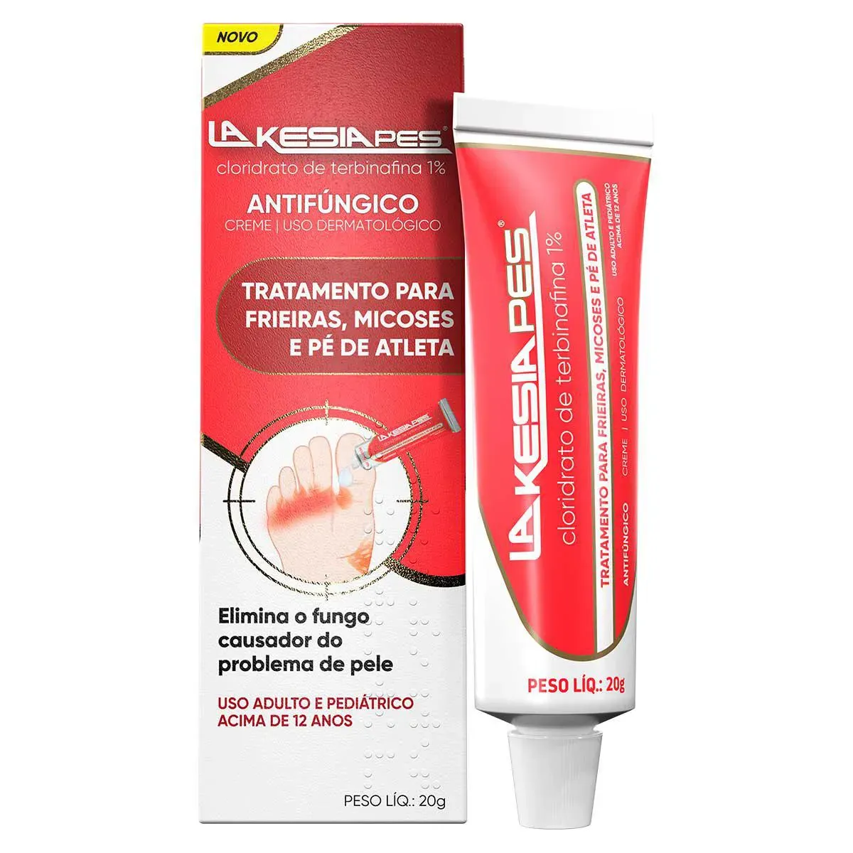 Creme Antifúngico Lakesia Pes 20g - Farma 22