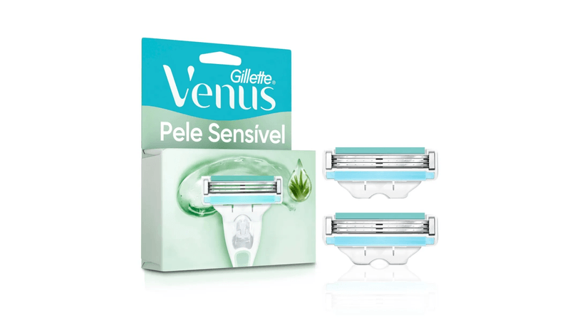 comprar Cargas para Aparelho de Depilar Gillette Venus Pele Sensivel 2 Unidades em promocao.jpg