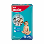 comprar-Fraldas-Descartaveis-Looping-Looney-Tunes-12-Unidades-Tamanho-XG-em-promocao-