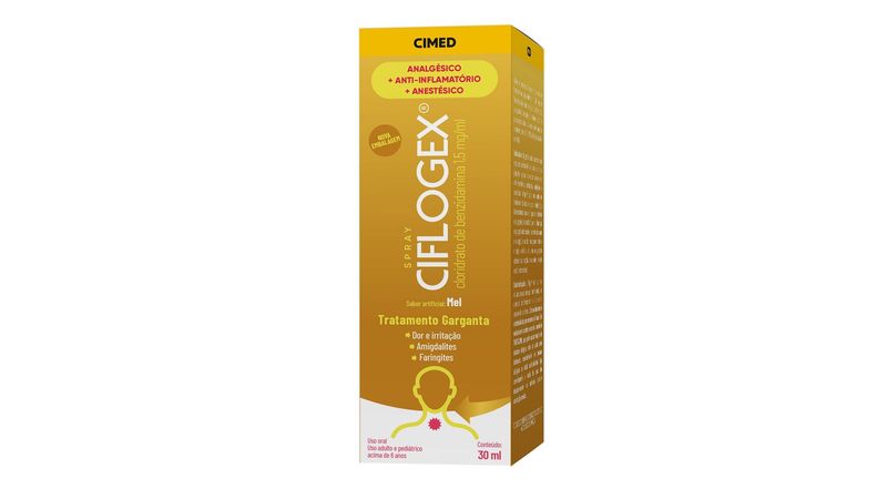 comprar Ciflogex 1,5mg Spray Sabor Mel 30ml em promocao