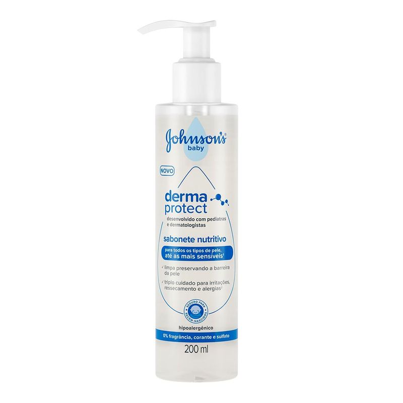 Sabonete Líquido Johnson's Baby Derma Protect 200ml