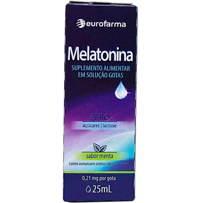 Melatonina Gotas 0,21 mg/gota Menta 25 ml - Eurofarma