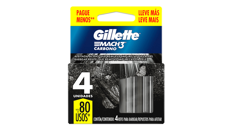 comprar-na-farma22-refil-de-laminas-gillette-mach3-carbono-4-unidades