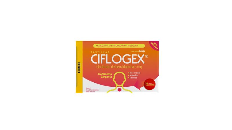 comprar-na-farma22-ciflogex-sabor-cereja-12-pastilhas-cimed