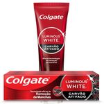 comprar-na-farma22-creme-dental-colgate-luminous-white-carvão-ativado
