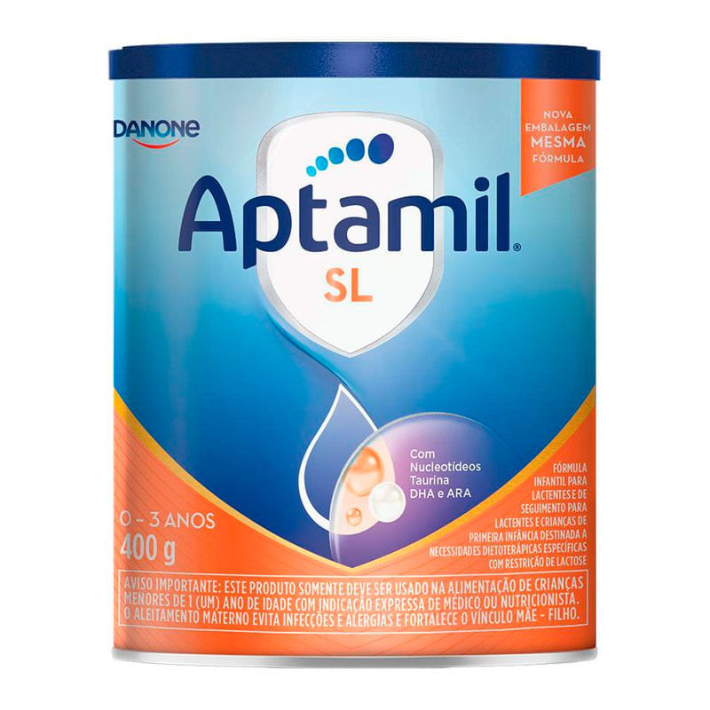 Aptamil Sem Lactose 400g - Fórmula Infantil Nutritiva