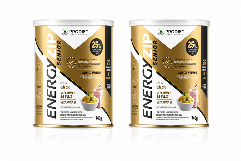 Kit EnergyZip Prodiet Senior Neutro 740g com 2 Latas - Garanta o