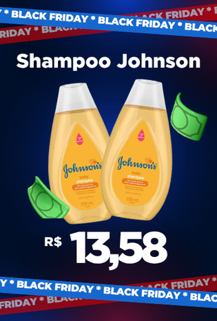 Shampoo Johnson na Black Friday